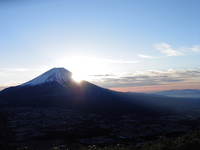 New year sunrise over Mt. Fuji, Fuji-san photo