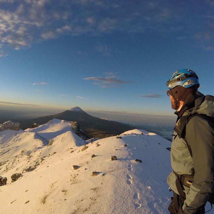 Iaztaccihuatl "Arista del Sol" from the summit, Iztaccihuatl