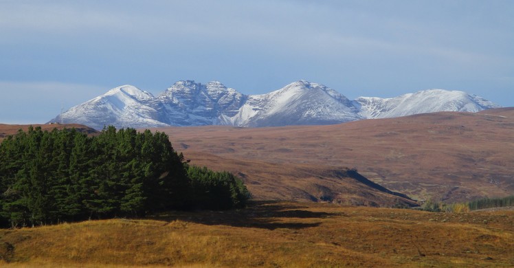 NW Scotland snowy mountains, Sgurr a' Mhaoraich