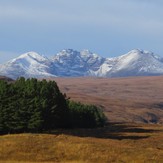 NW Scotland snowy mountains, Sgurr a' Mhaoraich