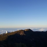 telescopes close to the crate, Roque de los Muchachos