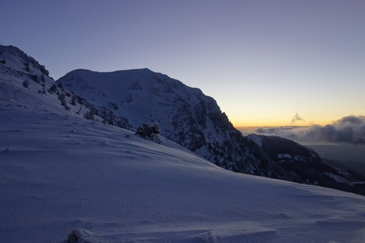Serra Dolcedorme at sunrise, Monte Pollino