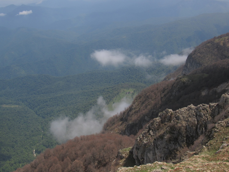 Spring view of from the peak, Dorfak