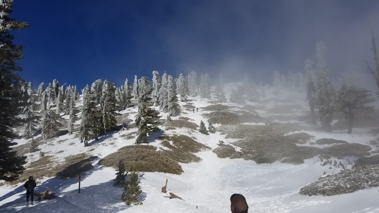 Final Ascent To Summit - Ski Hut Trail, Mount Baldy (San Gabriel Range)