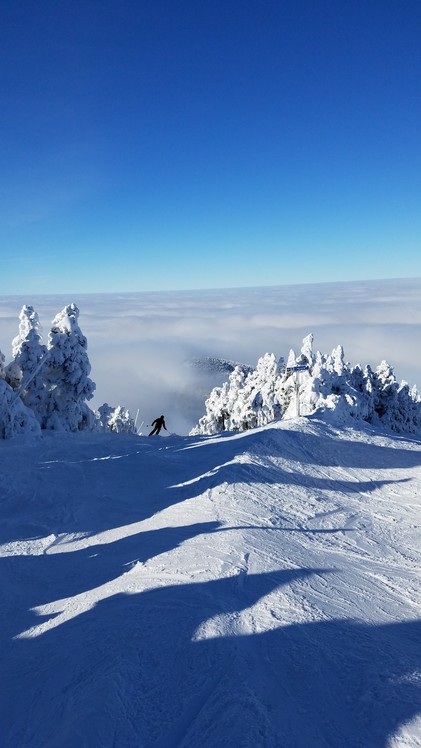 Top of Cannonball Quad Lift, Cannon Mountain (New Hampshire)