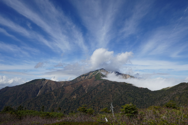 spritual clouds over Kashimayarigatake, Kashima Yarigatake