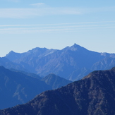 A view of Yarigatake taken from Jiigatake, Yarigadake