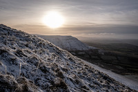 Sunset behind Lord Hereford's Knob, Hay Bluff photo