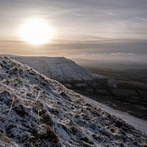 Sunset behind Lord Hereford's Knob, Hay Bluff