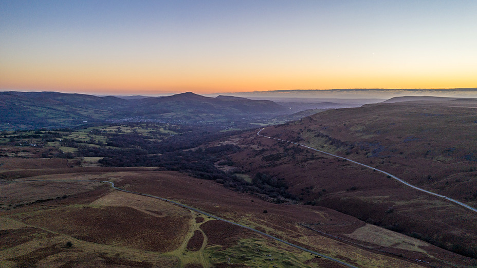 Sugar Loaf sunrise, Sugar Loaf Mountain (Wales)