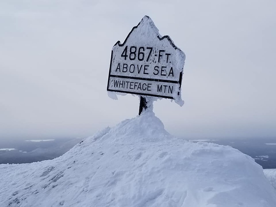 Summit in winter, Whiteface Mountain