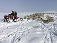 Snow on Summit, Beacon Hill, Powys photo