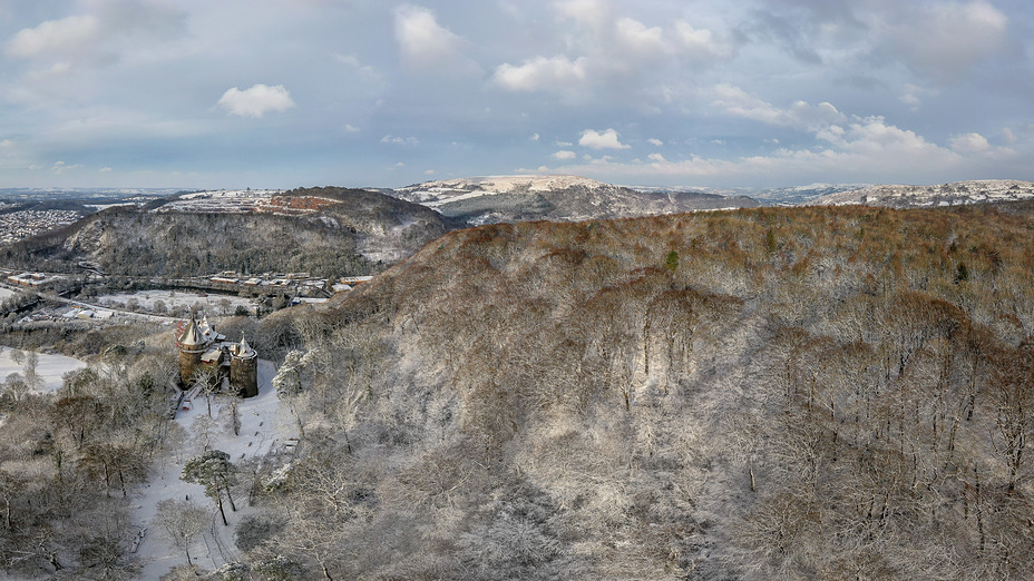 Garth Mountain - February snow, Garth Mountain, Mynydd y Garth