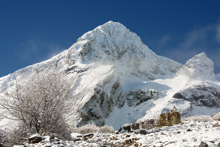 Ubiña con nieve, Peña Ubiña