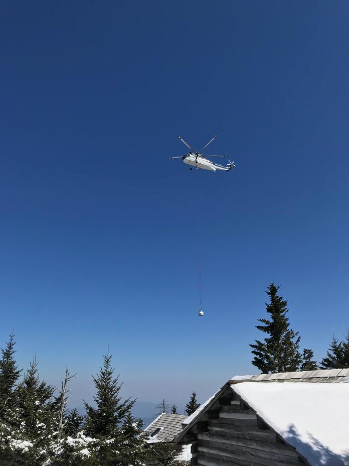 Air lift, Mount LeConte