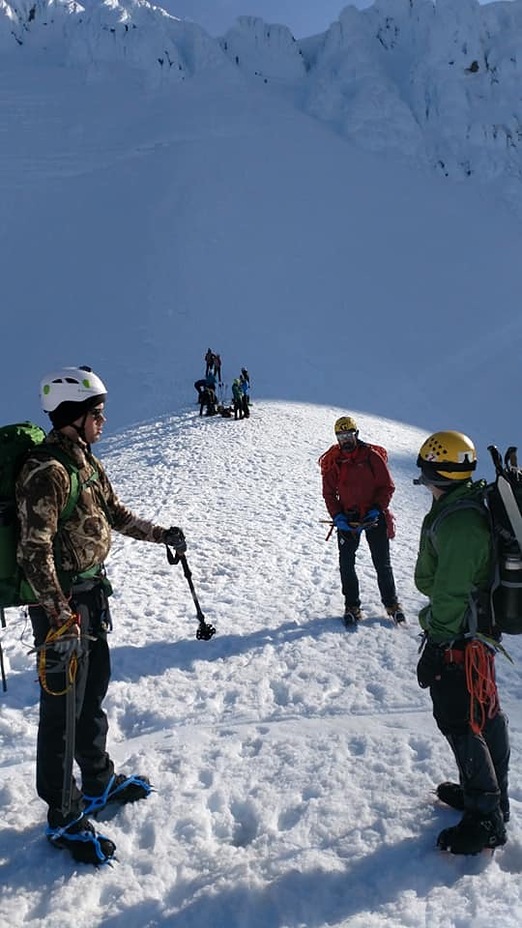 Return from the summit, Mount Hood