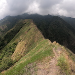 Knife Edge trail of Mt. Nangtud, Mt Nangtud