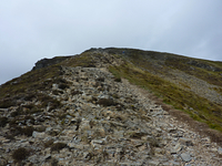 Just a bit of a scamble on the East ridge, Grisedale Pike photo