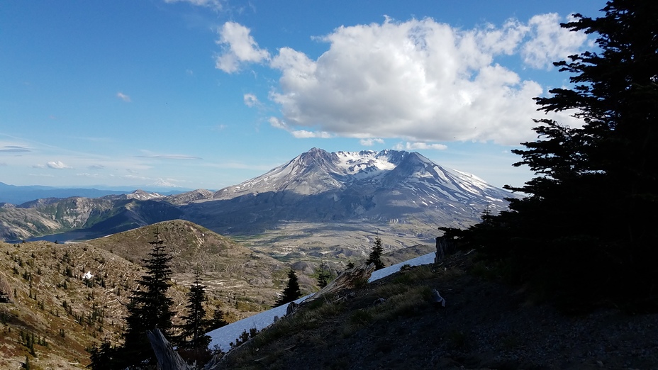 End to a great hiking day, Mount Saint Helens