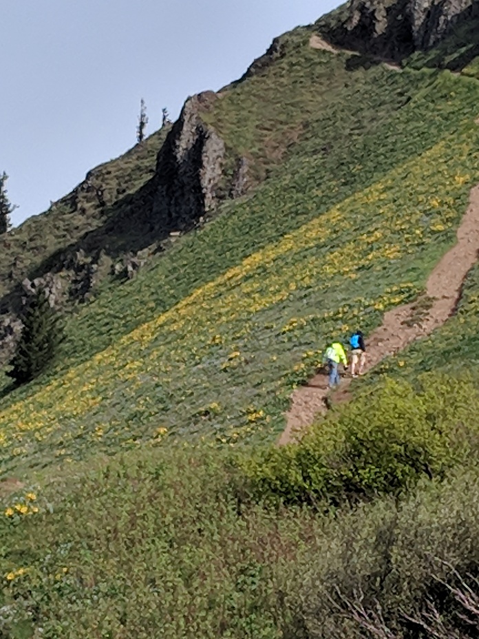 Final push to the summit, Dog Mountain