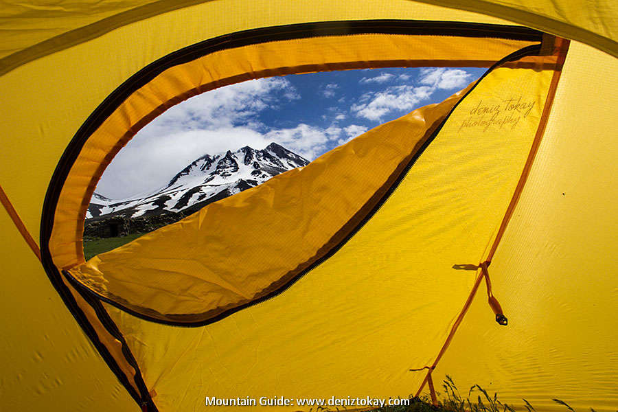 Mount Hasan From The Tent, Hasandag or Hasan Dagi