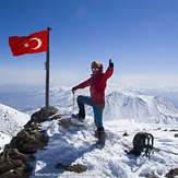 At The Summit of Mount Hasan Turkey, Hasandag or Hasan Dagi