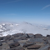 zicht vanuit Mulhacen naar Pico veleta