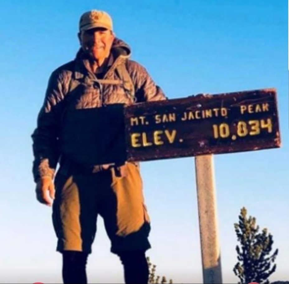 James Alvernaz, June 2018, Mount San Jacinto Peak