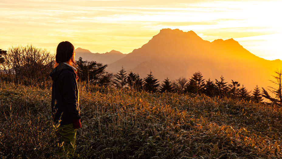 Sunset on Stonehammer, Mount Ishizuchi