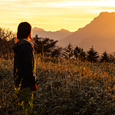 Sunset on Stonehammer, Mount Ishizuchi