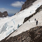 Climbing down the cleaver, Mount Rainier