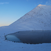 Frozen Lough Cummeenapeasta At Sunset, Cnoc na Péiste