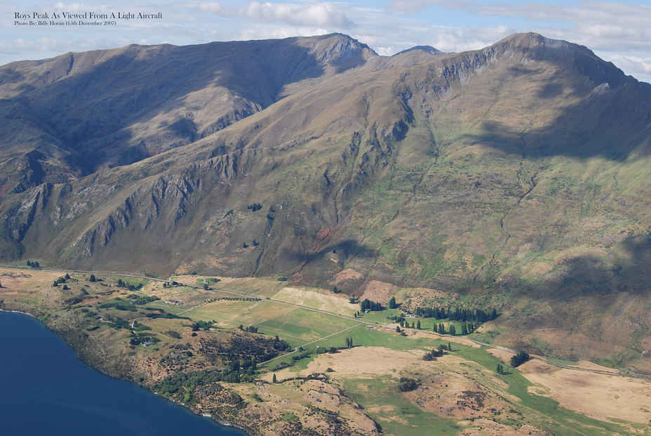 Roys Peak As Viewed From A Light Aircraft 