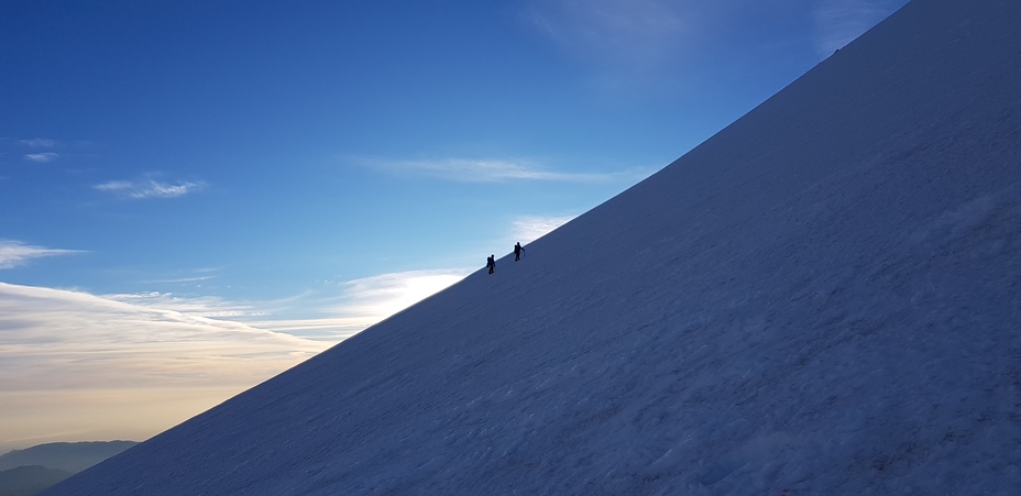 Ascenso por glaciar Jamapa a 5,300m, Pico de Orizaba