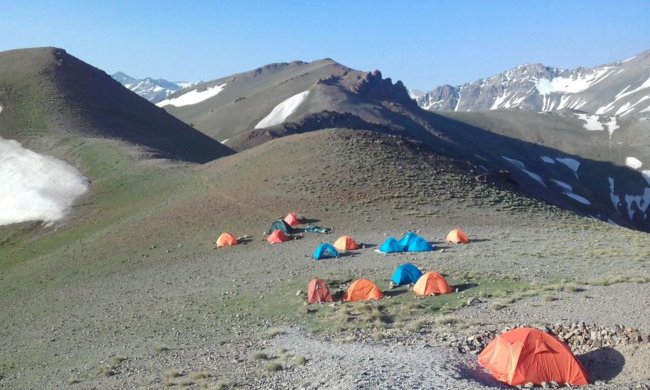 Choran pass 3800m. گردنه چورن, آزاد کوه‎‎