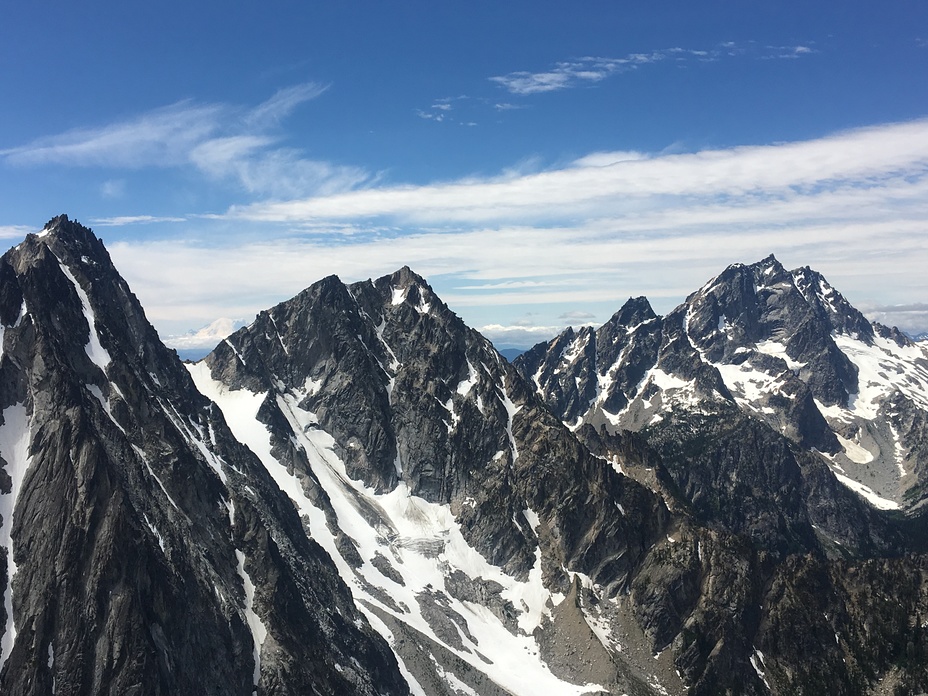 Dragontail, Colchuck Pk. Sherpa Pk. Mt. Stuart, Colchuck Peak