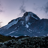 Kazbek view from Saberdze, Kazbek or Kasbek