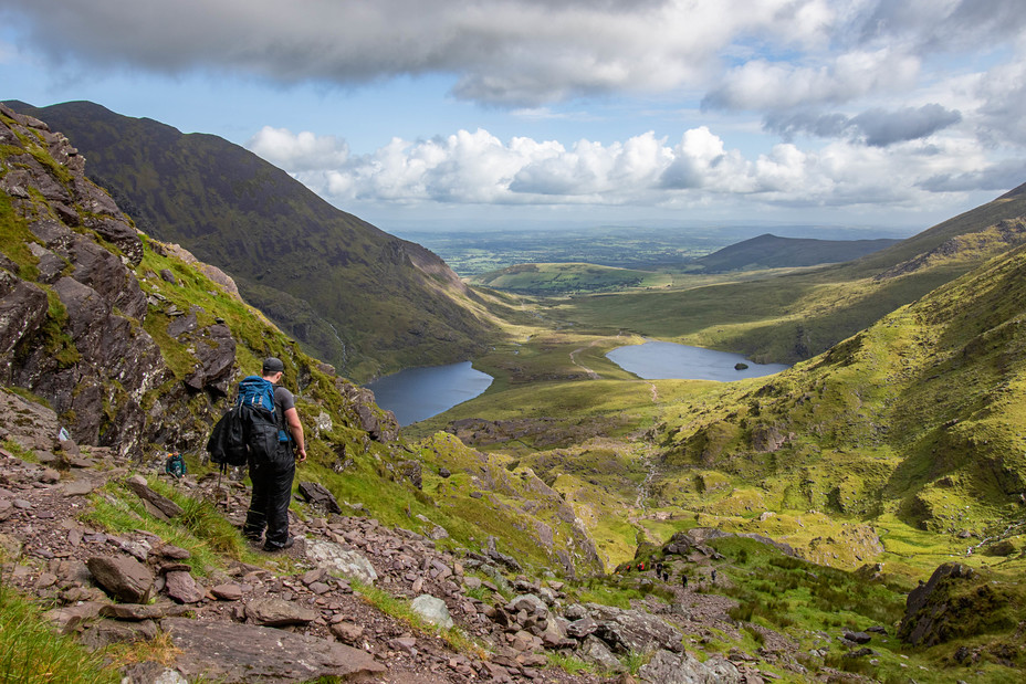 Looking down from the Devils Ladder, Carrauntoohil