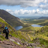 Looking down from the Devils Ladder, Carrauntoohil