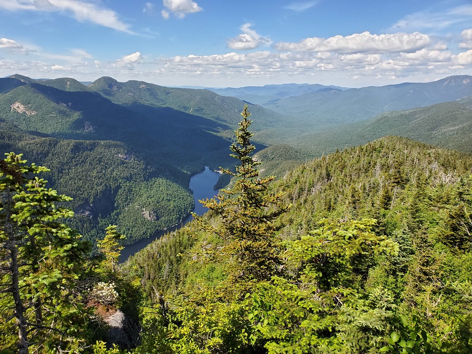 View of ausable lake from mt. Colvin, Mount Colvin