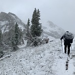 Static Peak dusted with snow