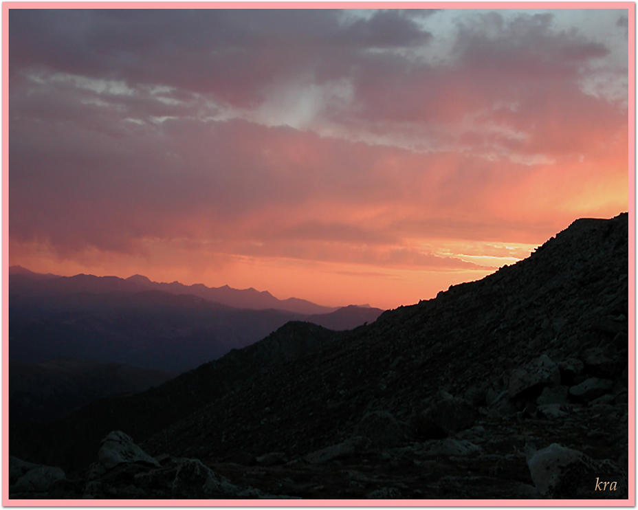 Mt. Evans Sunset, Mount Evans