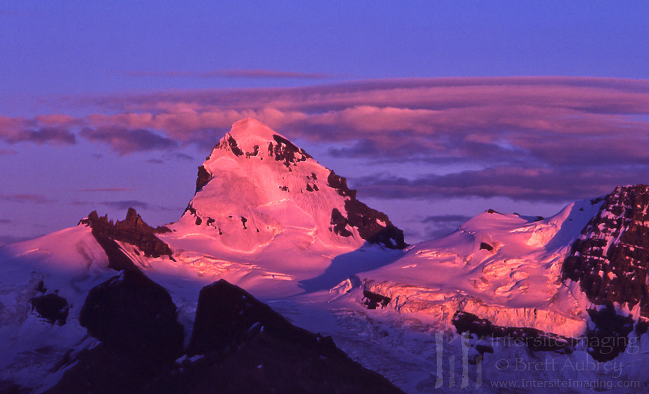 Mt. Forbes Alpenglow - Banff Nat'l Park, Mount Forbes