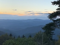 Distant View of Cherokee, Waterrock Knob photo