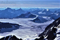 Mons Peak (centre) and the Mons Icefield from near Mt. Forbes' summit, Mount Forbes photo