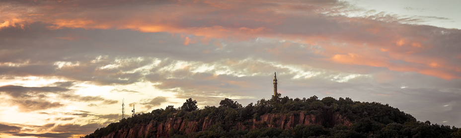 Summer Sunset over East Rock