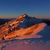 Sunset Mt Tsubakuro, Tsubakuro Dake or Mt Tsubakuro