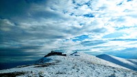 Awiar mountain shelter in autumn photo