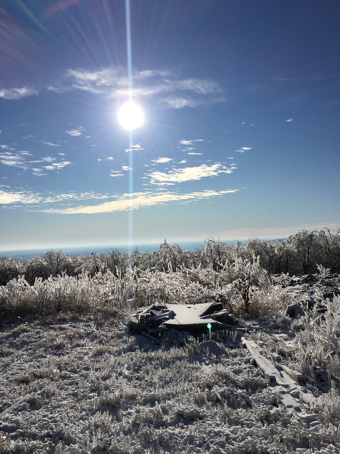 Looking southeast at the top of the summit, Mount Ararat (Pennsylvania)