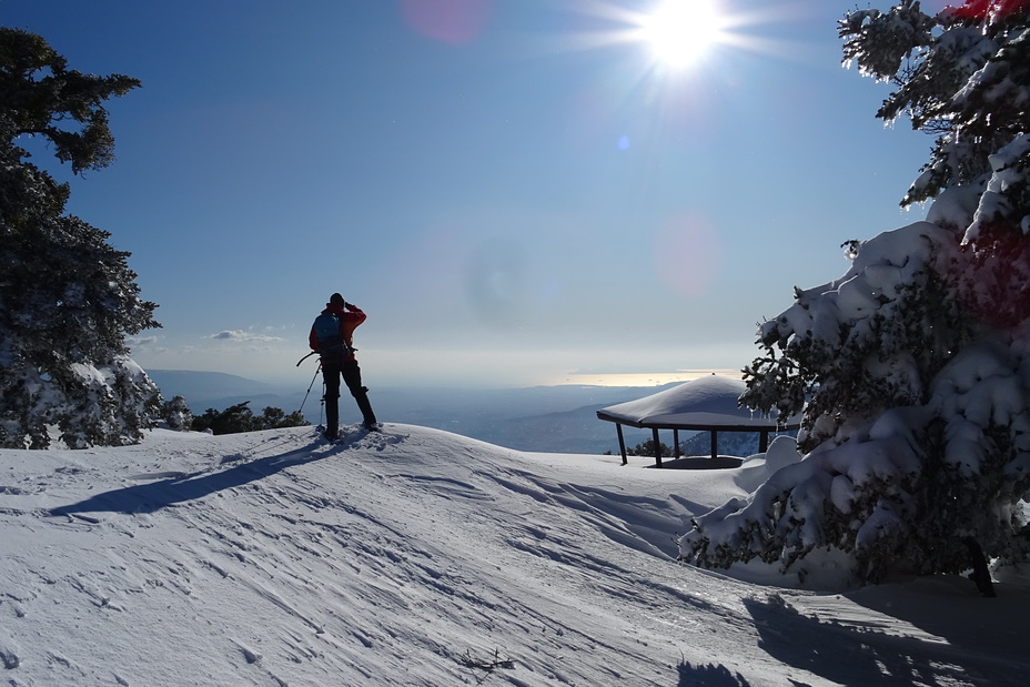 Flabouri Mountain refuge outside, Parnitha